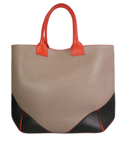 Givenchy Easy Tote,Leather,Taupe/Red,DB,3,C0115,2*